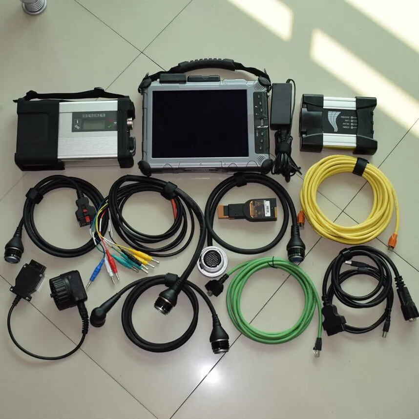 Инструмент для диагностики и программирования MB Star C5 BMW Icom 2 в 1 с Toughbook Xplore iX104 c5 i7cpu