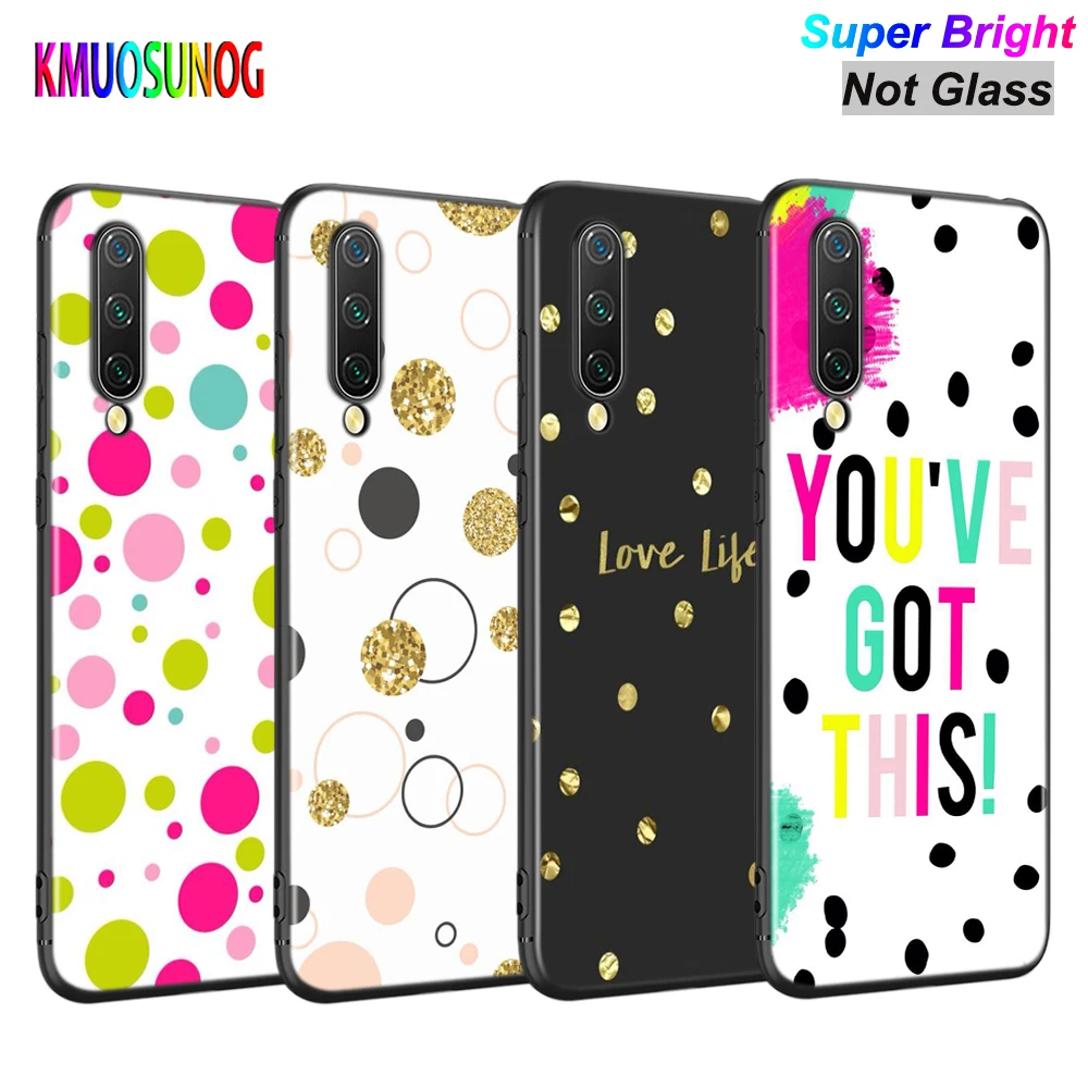 

Coque Polka Dot Silicone Cover For Xiaomi Mi Note 10 Ultra 9T 9 SE A3 Lite Poco X3 NFC M2 Pocophone F1 Pro Phone Case