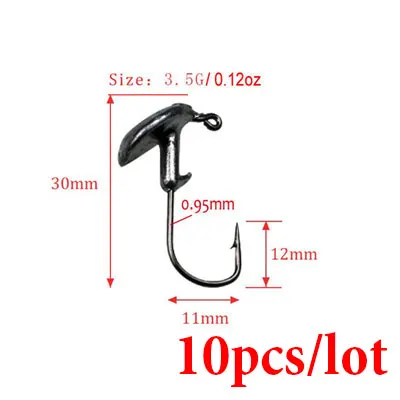 3dot5g-10pcs OBSESSION Jig рыболовные тумблеры Свинцовые джиг-головки рыболовный крючок круглые Джиги Свинцовые Приманки пули Джиги Мягкая приманка в виде червя джигхад крюк - Цвет: 3dot5g-10pcs