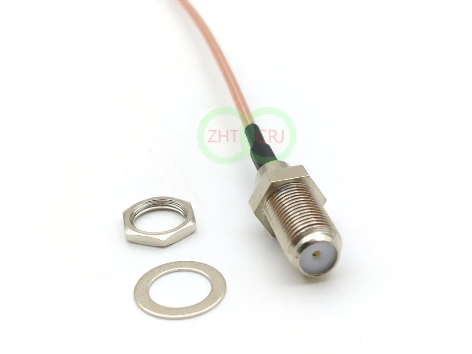 

F Female Jack Connector Switch MS156 Right Angle Connector RG316 20CM New