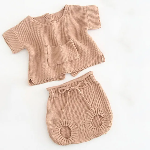 Khaki Вязаный шерстяной костюм с кроликом для детей 1-5 лет; весенне-зимняя одежда для девочек; модные детские свитера для мальчиков; Одежда для девочек с вышивкой в виде маленького кролика - Цвет: Khaki