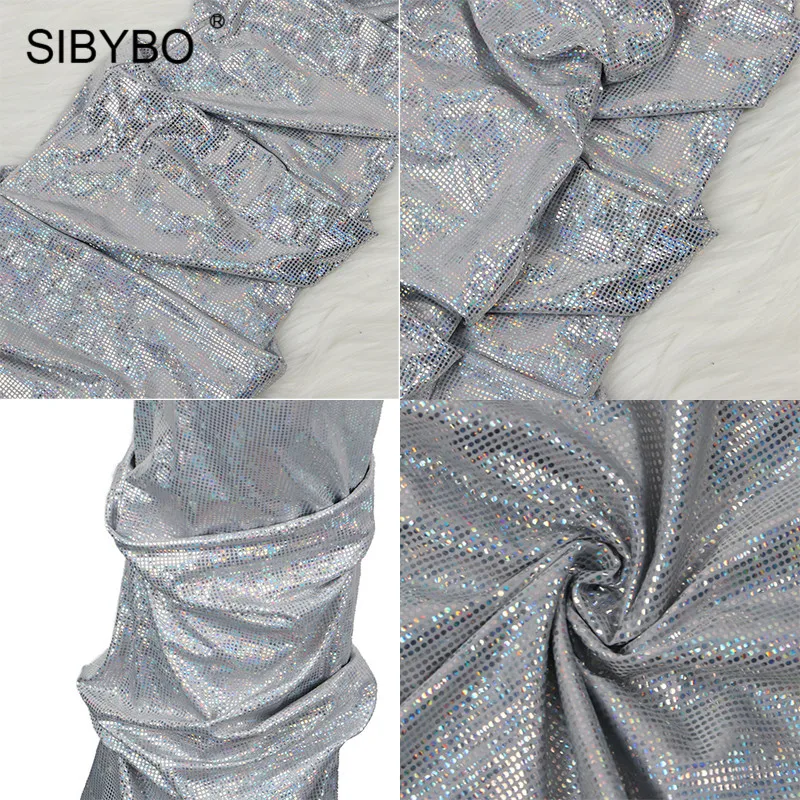 SIBYBO/разноцветные брюки с высокой талией и принтом в горошек; женские плиссированные ботинки; повседневные осенние женские брюки; уличная одежда в стиле хип-хоп; женские брюки