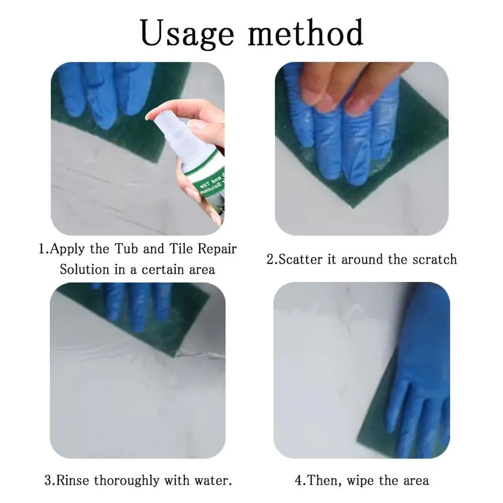 

Bathtub Tile Bathtub and Tile Refinish Repair Sink Floor Ceramics Cleaner repair Tile spray scratch O9Y5