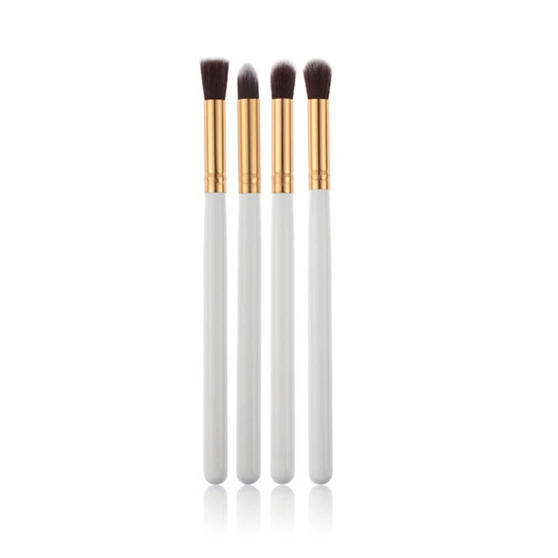4pcs Pro Makeup Brushes Set Profesional Foundation Powder Eyeshadow Eyeliner Lip Brush Tool Blending Kit | Красота и здоровье