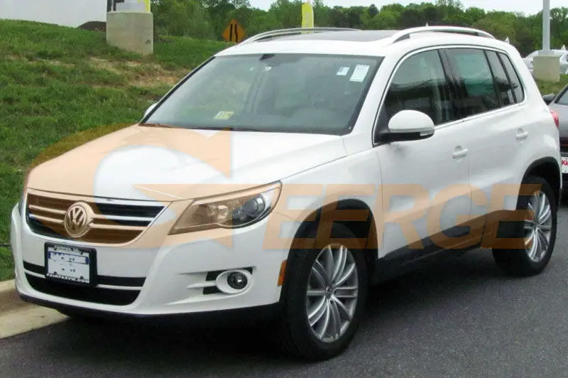 Для VOLKSWAGEN VW TIGUAN 5N 2007 2008 2009 2010 Ксеноновые фары ультра яркие CCFL ангельские глазки halo