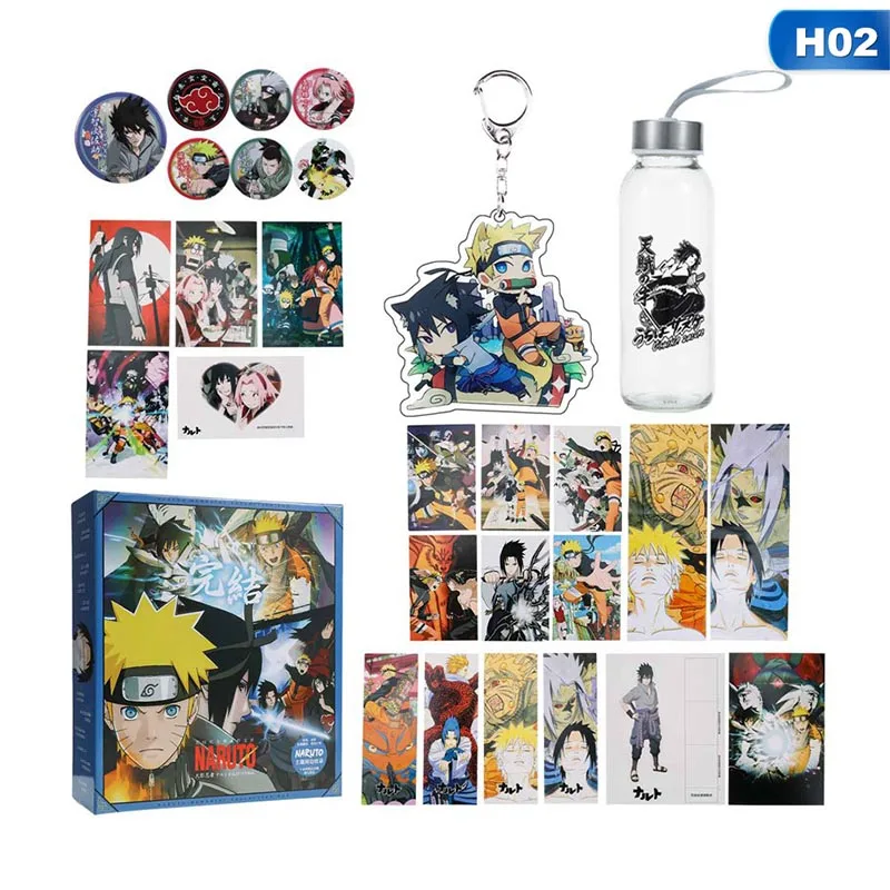 

2021 Best-selling Demon Slayer Cartoon Gift Box card sticker bookmark cup set as a birthday gift