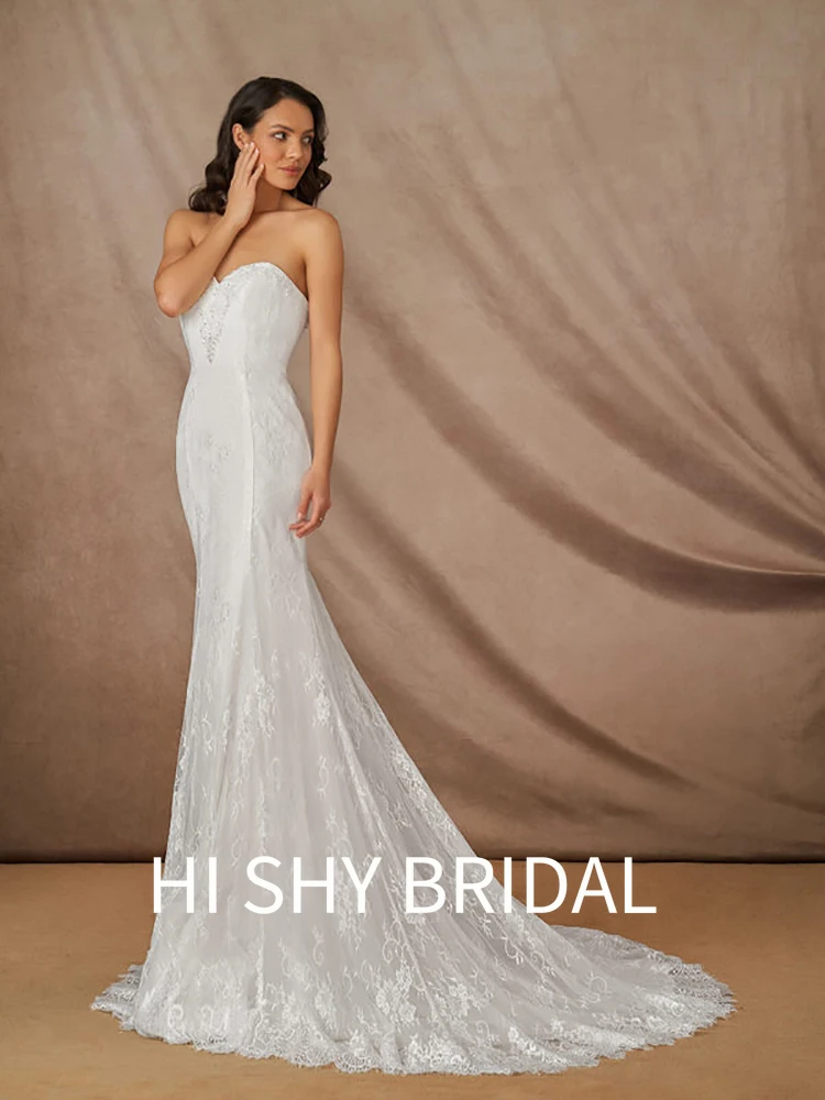 

Hi Shy Bridal 2021 New Luxury Lace Wedding Dresses Suitable for Every Bride Free Tailored Plus Size and Free Shipping