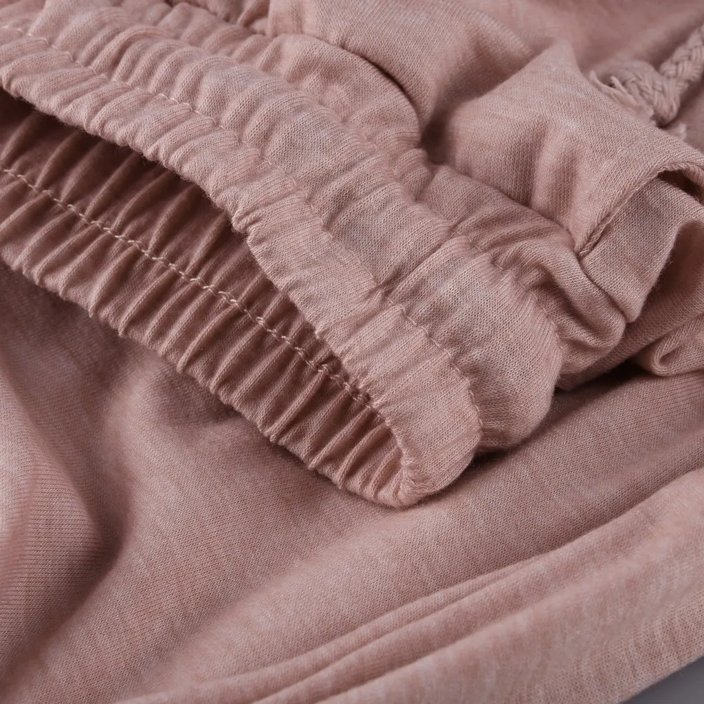 Женский комплект свободная однотонная длинная Пижама с круглым вырезом и