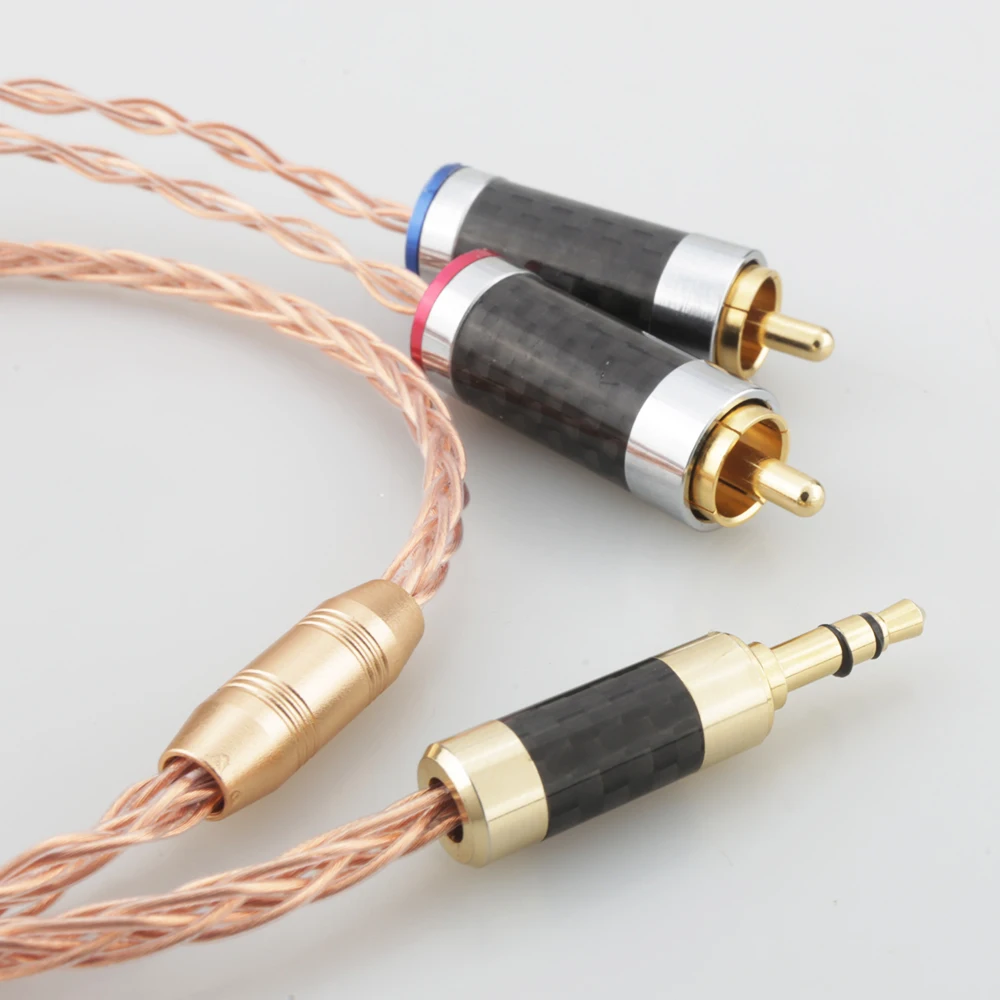 

HIFI 0.5m,1m,1.5m,2m,3m,5m 3.5mm to 2 RCA Audio cable 3.5MM male to 2 Rca Male Stereo Cable for MP3 DVD Amplifier