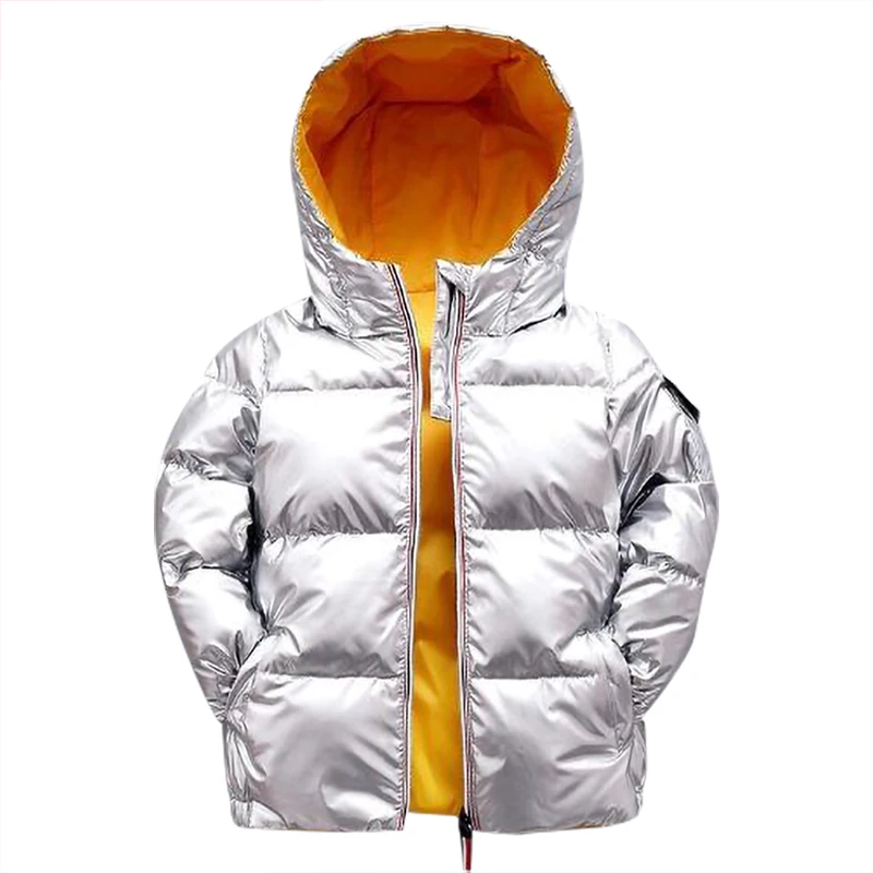 Модное пальто для мальчиков зимняя куртка детское пуховое хлопковое