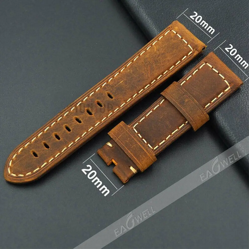 

Leather Watch Band Replacement Wristband Adjustable Length Universal 22mm Bracelet Strap Simple Loop Band Classic Watchband Belt