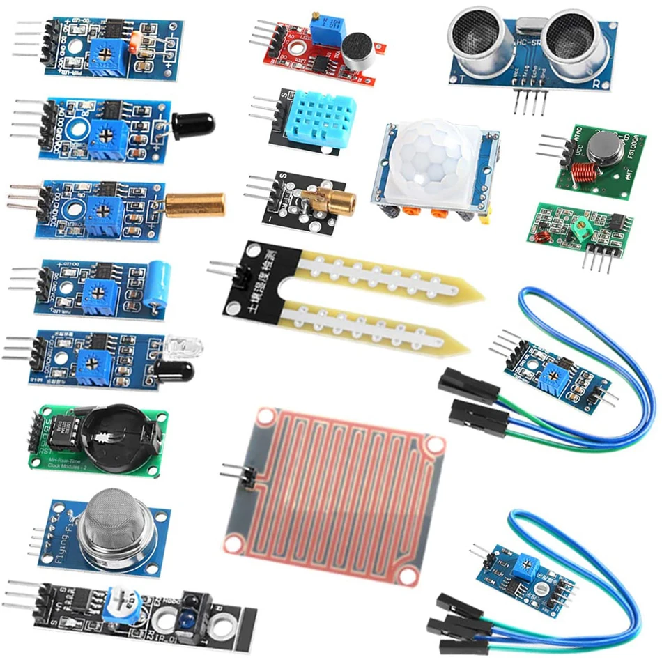 Стартовый набор для Arduino Raspberry pi Sensor 16 в 1 начинающих роботов 45 сенсоров 37 |