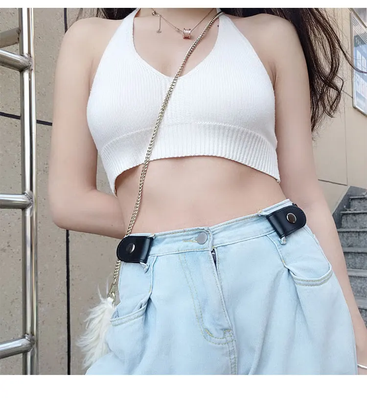 Ремень эластичный для джинсов мужчин и женщин без пряжки | Аксессуары одежды