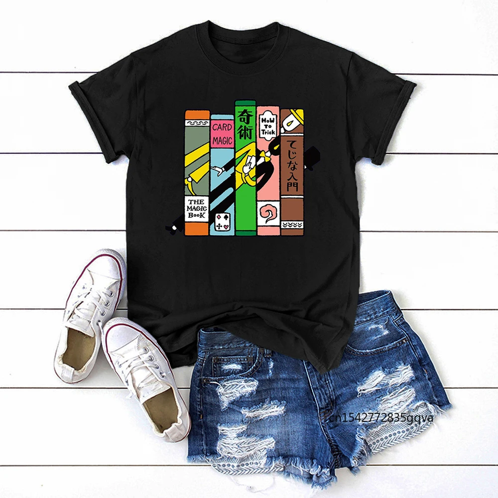 

Clown The Magic Book Prints Female Short Sleeve Tshirt Casual Fashion Brand Women Tshirts High Quality Women Clothing