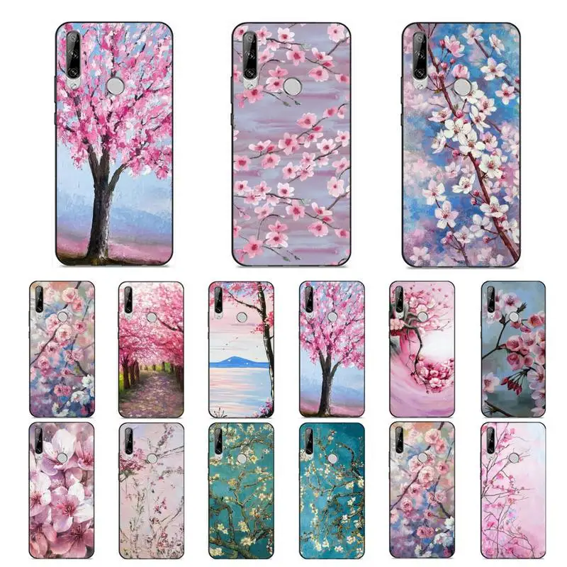 

MaiYaCa Flower Cherry Tree Phone Case for Huawei Y 6 9 7 5 8s prime 2019 2018 enjoy 7 plus