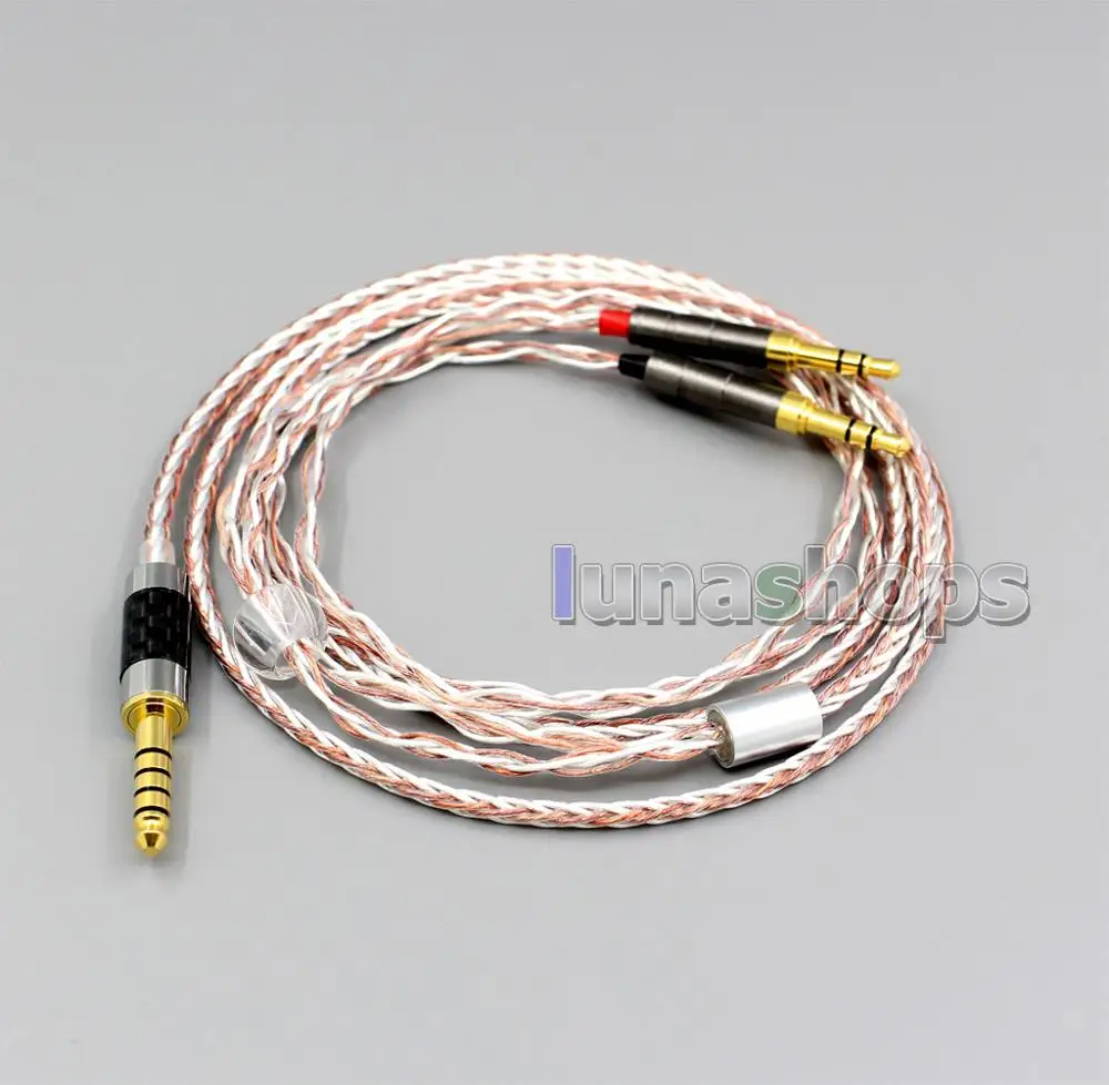 LN005467 800 проводные наушники из мягкого серебра и сплава OCC AFT кабель для наушников