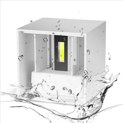 

IP65 Waterproof 12W/20W In/outdoor Led Wall Lamp modern Aluminum Adjustable Surface Mounted Square Round Led Garden Porch Light