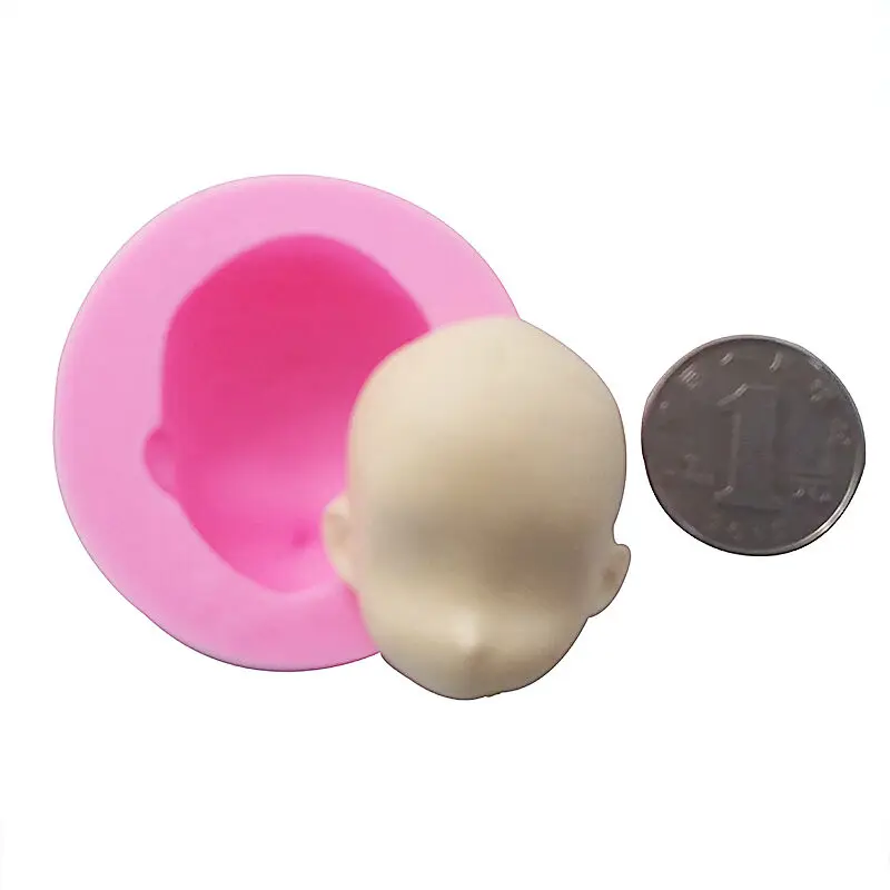 Формы из полимерной глины 3D Силиконовый гель BJD человеческие куклы голова лицо