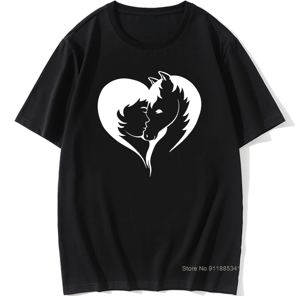 

Love Horse Riding Birthday Funny Unisex Graphic Vintage Cool Cotton Short Sleeve T Shirts O-Neck Harajuku T-shirt