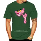 Мужская футболка с принтом розовой Пантеры, летняя футболка с круглым вырезом и мультяшной карикатурой на день рождения