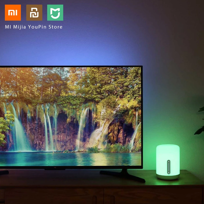Оригинальная прикроватная лампа Xiaomi Mijia 2 Bluetooth Wi-Fi сенсорная панель управление