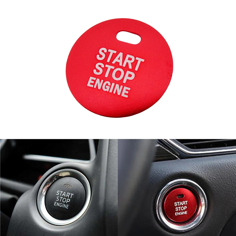 

1pc Car Engine Start Stop Button Decoration Cover Cap for Mazda 3 Axela M3 CX5 CX-5 CX3 CX-3 6 Atenza Auto Button Trim Sticker