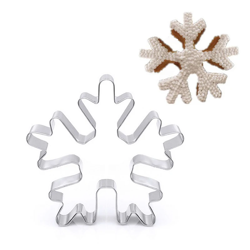 

Большой резак в форме снежинки для печенья из нержавеющей стали для печенья, кухни, для выпечки фруктов, нож для тиснения