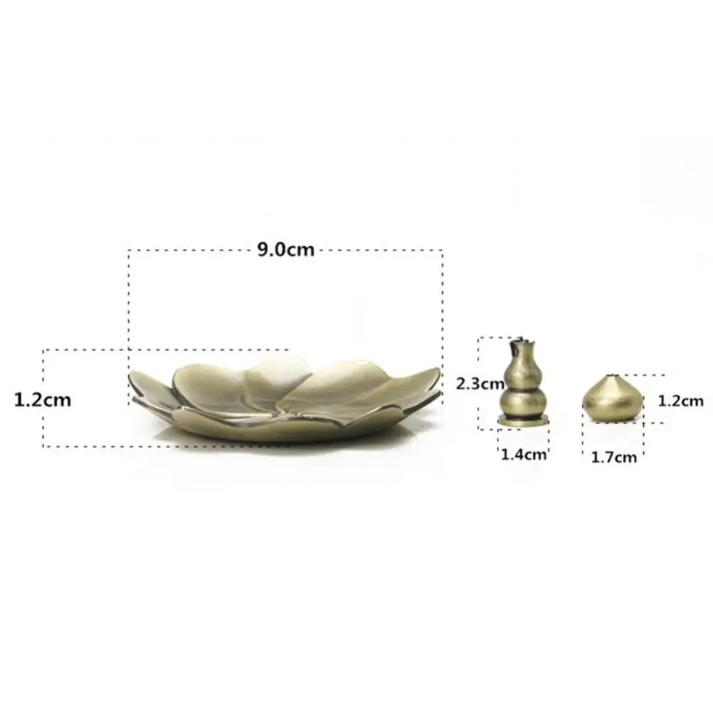 

Hot Sales!! Vintage Plum Flower Copper Incense Stick Burners Holder Censer Plate Home Decor