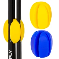 fishing rod holder 524343mm rubber blueyellow reusable tie holder pole fastener binding fishing tool supply