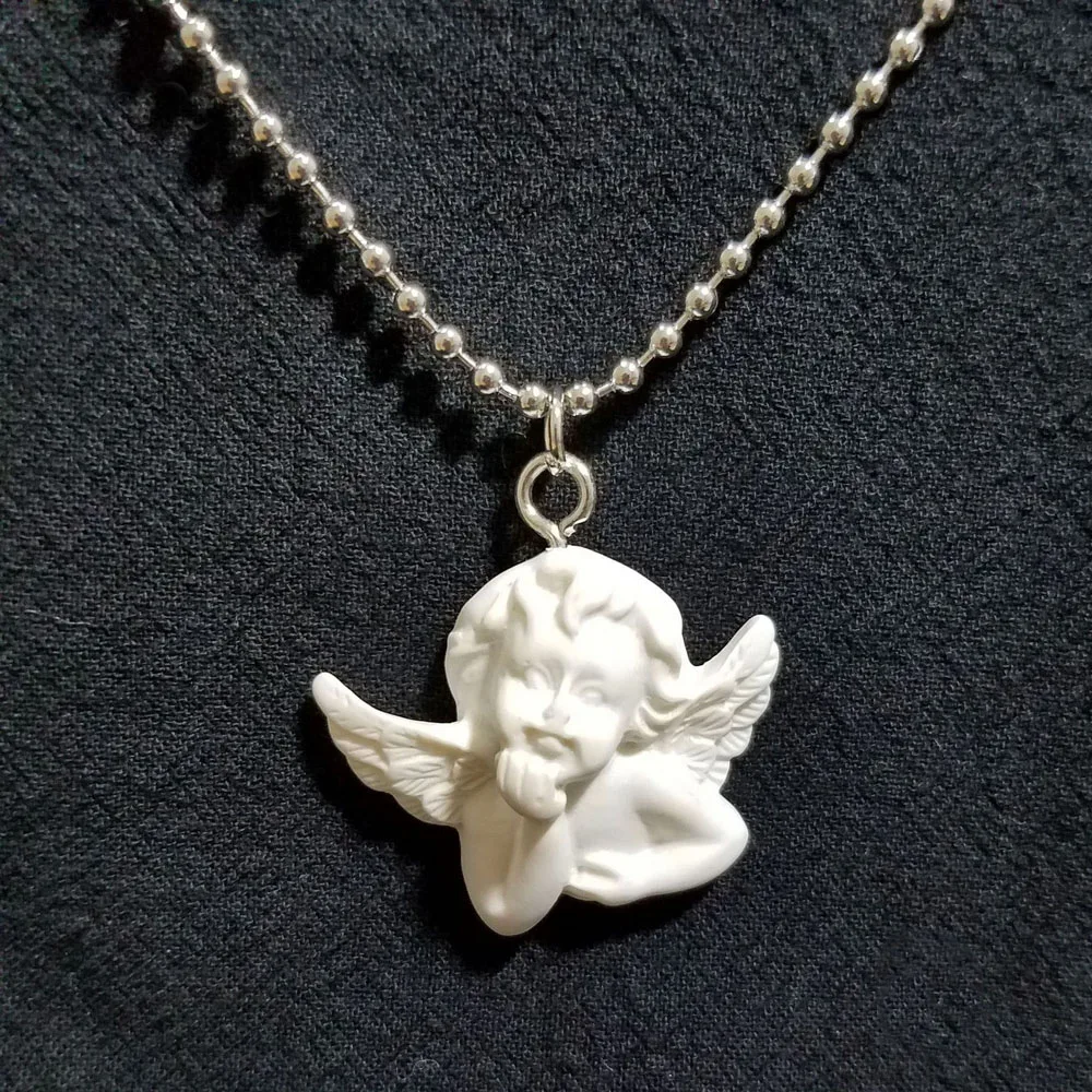 Подвеска в форме сердца для мужчин и женщин длинная цепочка из нержавеющей стали