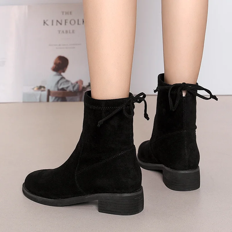 Женские ботинки на шнуровке повседневные кожаные высоком каблуке с острым