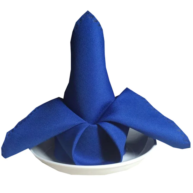 100 шт. 48x48 см простые Столовые Салфетки из полиэстера свадебные обеденные