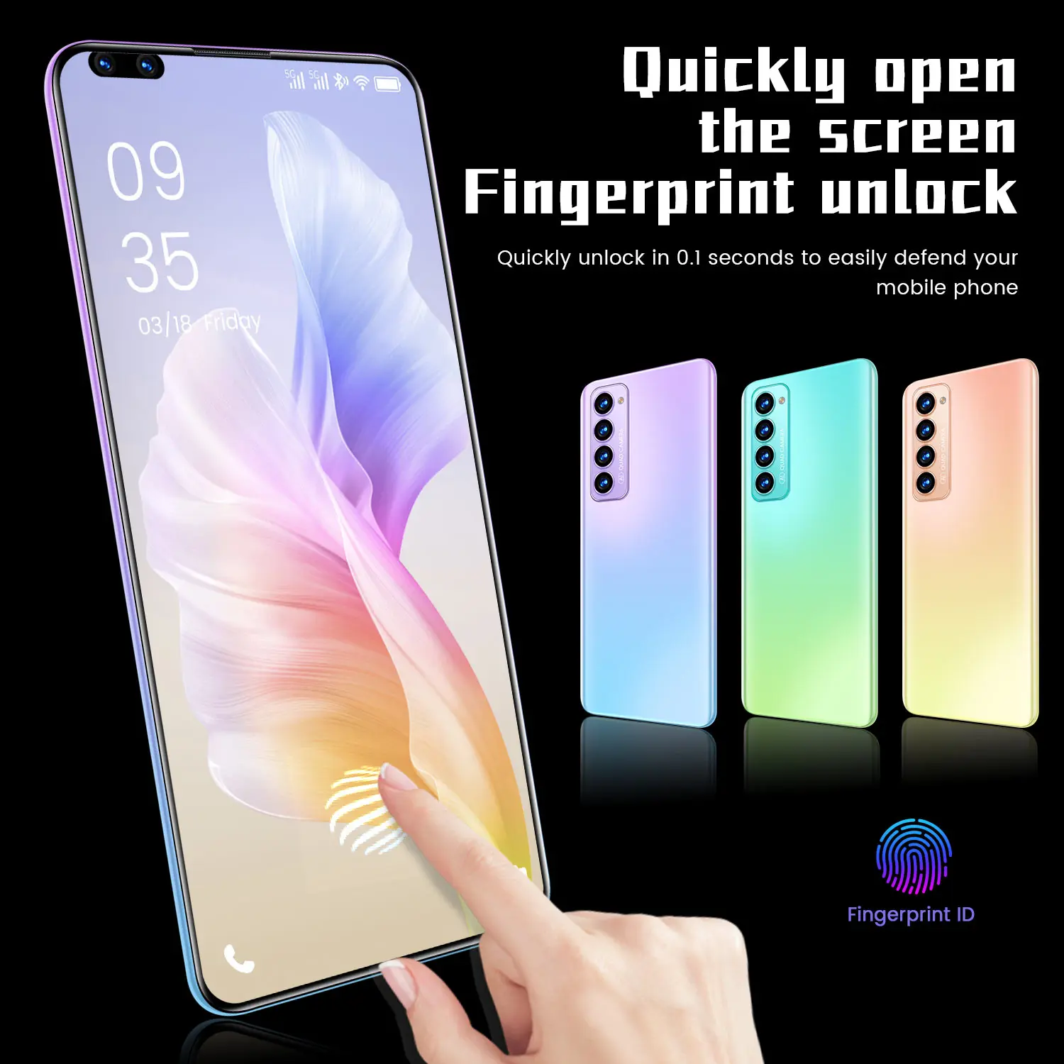 

2021 Global Version X2 PRO 7.3 inch Screen Smartphone Android 10 CellPhone MTK6797 10 Core 4G/5G Daul SIM Featured Mobile Phones