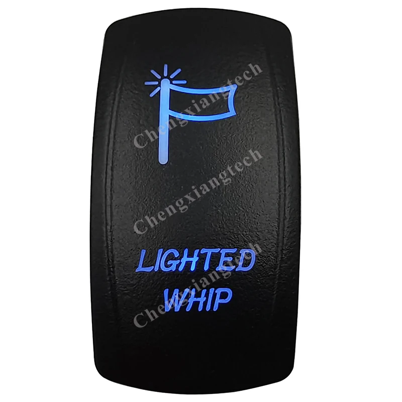 

LIGHTED WHIP Car Boat Blue Led 5 Pin Rocker Switch 12V 20A SPST ON OFF Toggle Switch Marine Accessories for Carling Arb 4x4