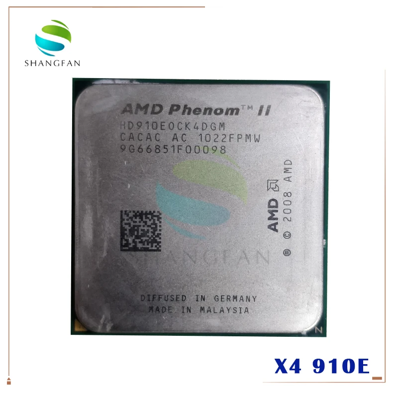 Четырехъядерный процессор AMD Phenom X4 910E 2 6 ГГц hd910equi4dgm 65 Вт Разъем AM3 938pin|cpu processor|socket