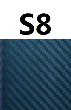 S8-Steel blue Градиентные цветные наклейки для samsung S10 Plus S10E S9 S8 S7 Edge защитная пленка из углеродного волокна аксессуары для мобильных телефонов EEMIA - Цвет: S8-Steel blue