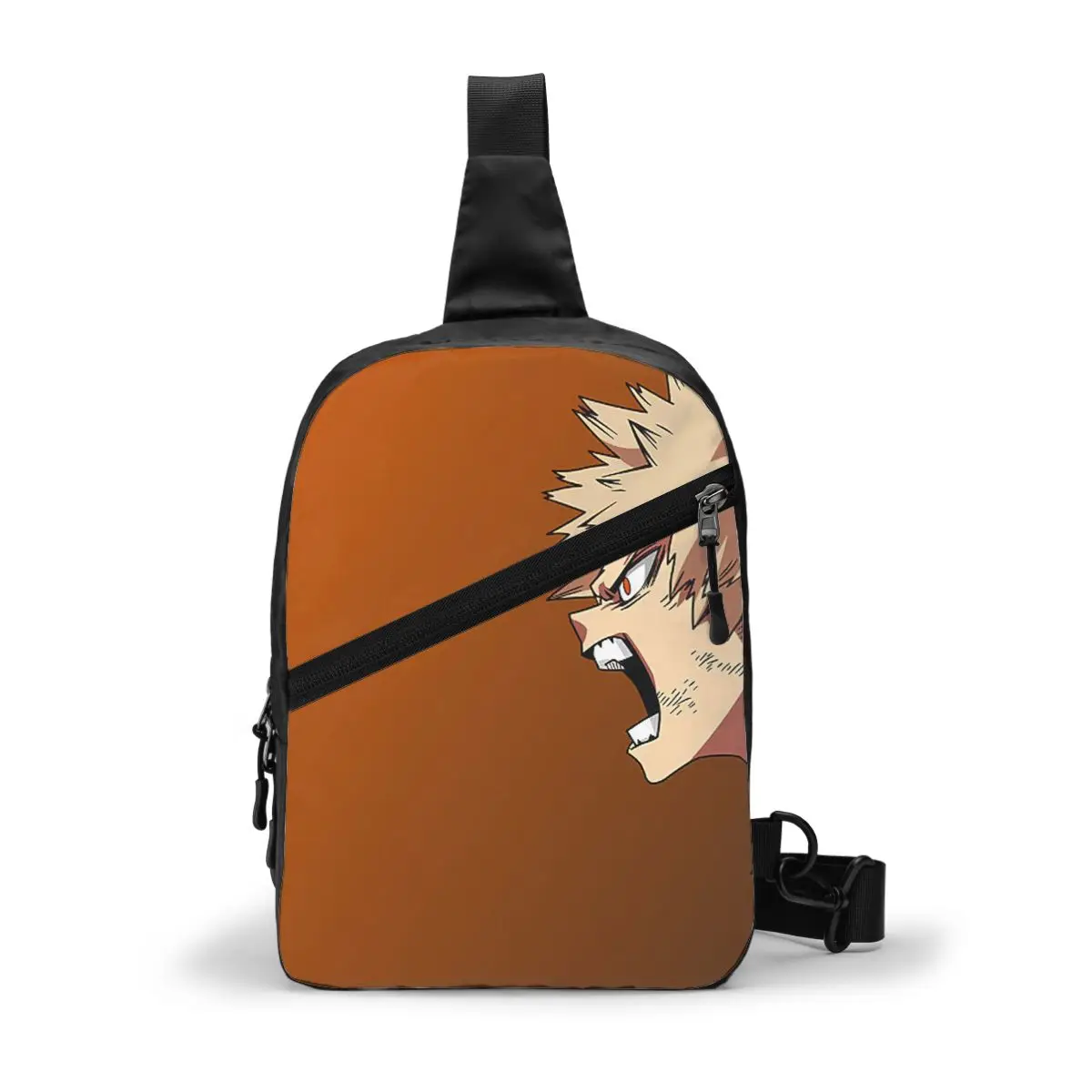 

Bakugo Chest Bag folding Crossbody Sling Bag Retro Polyester Travel Pouch Bag