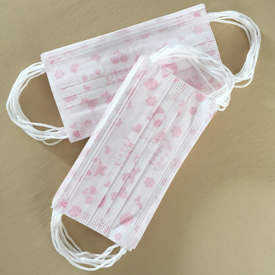 50 шт. Антивирусная удобная маска для лица одноразовая 3-слойная