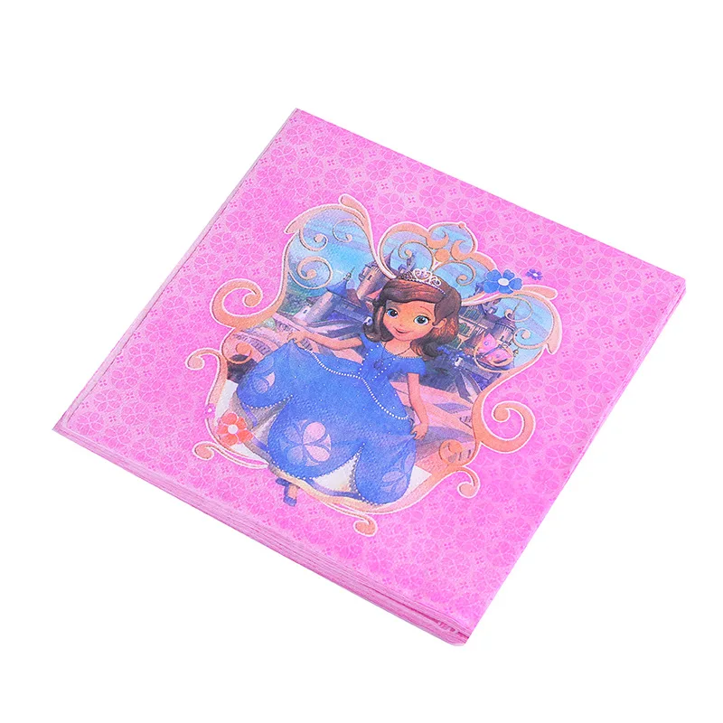 115 шт./компл. Принцесса София вечерние столовые приборы набор для девочек