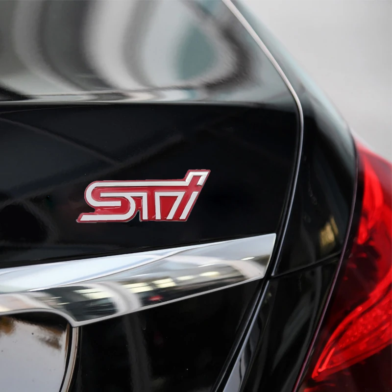 1 шт. металлические автомобильные наклейки STI значок на переднюю решетку