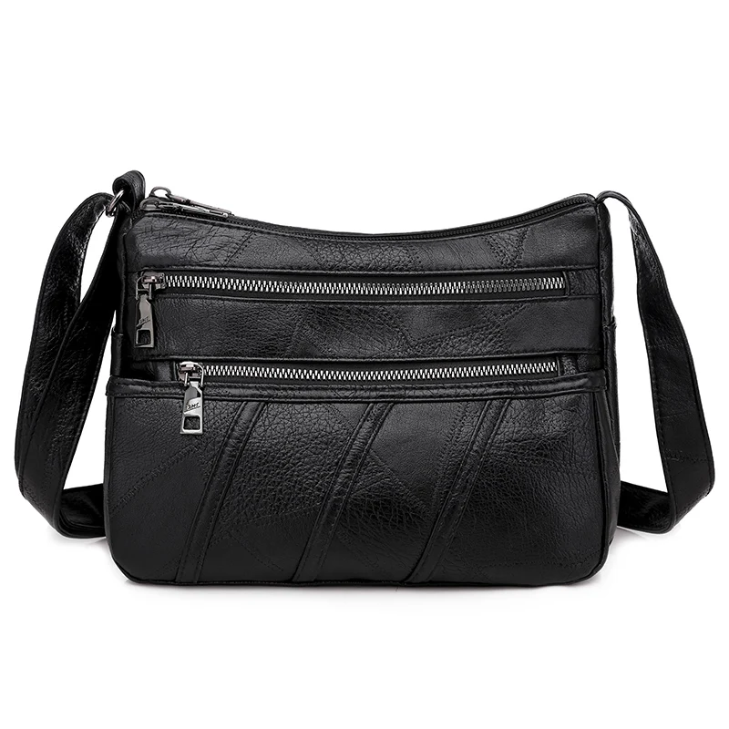 Винтажная сумка через плечо для женщин легкий мессенджер с несколькими