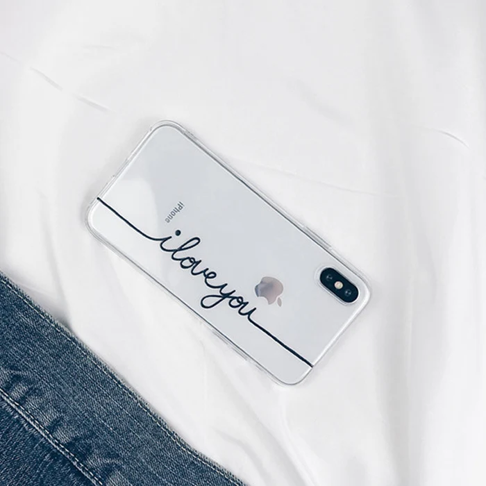 Прозрачный чехол Love для iphone 7 8 6 6S Plus, чехол для Apple iphone XR X XS Max 6 s 5 5S se 5 s 11 Pro Max, чехол