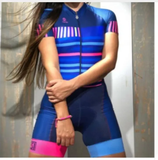 set Pro Team триатлон костюм женский Велоспорт Джерси Skinsuit комбинезон Майо Велоспорт Ropa ciclismo комплект розовый гелевая подкладка 079 - Цвет: set