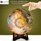 Коран светодиодный Ночной светильник bluetooth Беспроводной колонки красочный пульт дистанционного управления Управление луна светильник лунный свет 7 цветов Поддержка MP3 FM TF карты РА