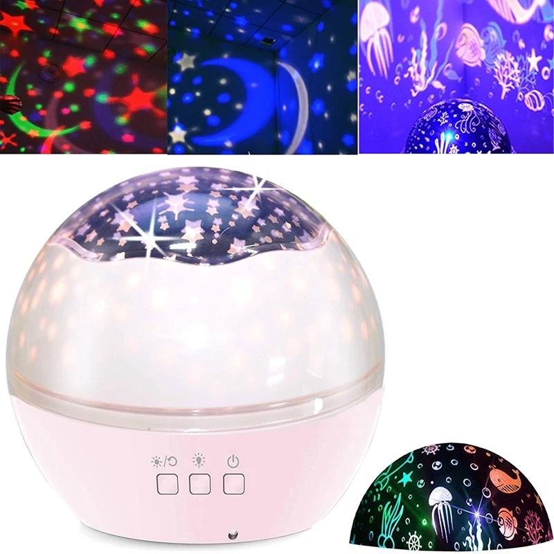 

Night Light Children'S Ocean Projection Light 360 , for Baby Bedroom