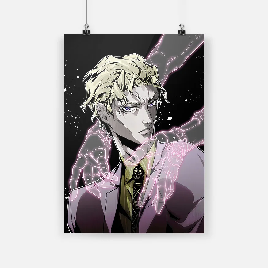 

HD Anime Wall Canvas Yoshikage Kira Killer Queen Anime Poster Canvas Painting Wall Art Decor Living Room Bedroom Home Decoration