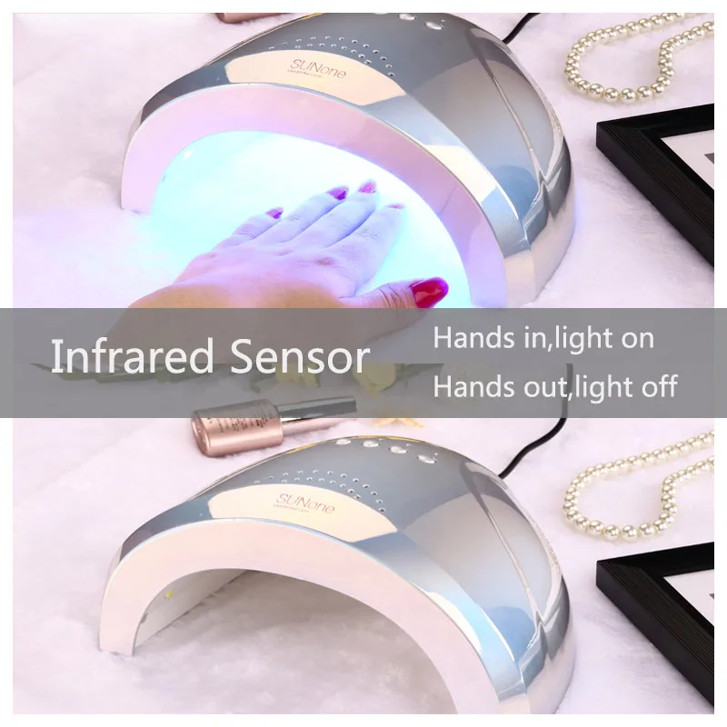 УФ лампа для сушки ногтей SUN one 48 Вт 30 светодиодов светильник гель лака и пальцев