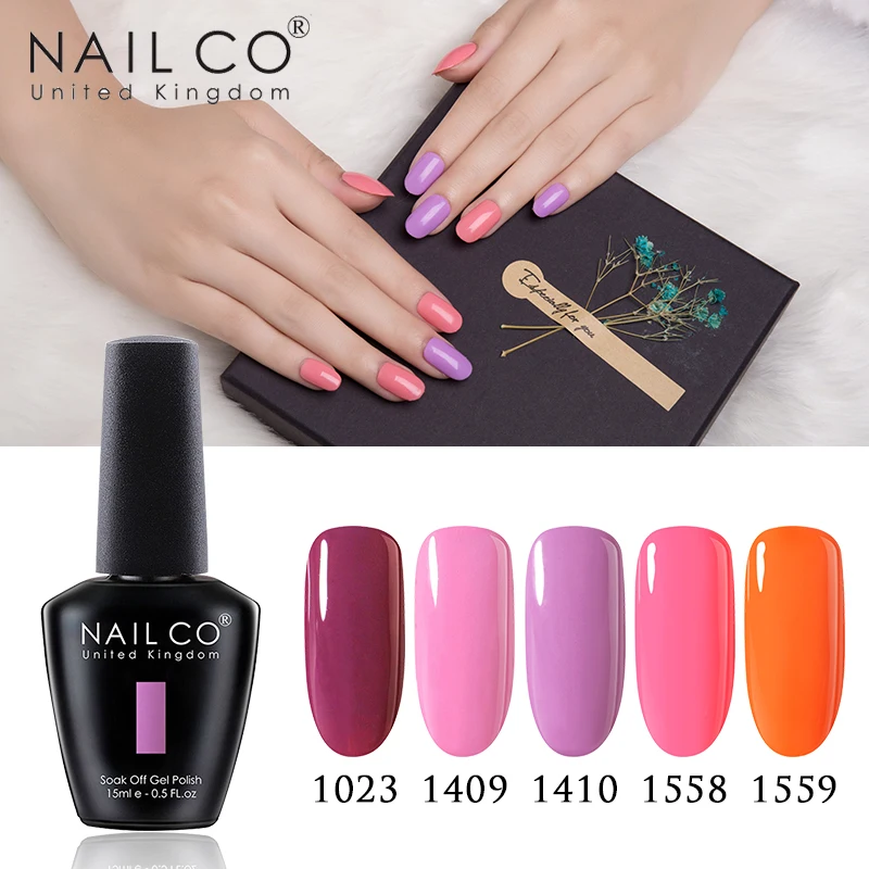Гель лак для ногтей NAILCO полуперманентный УФ дизайна ногтей|Гель ногтей| |