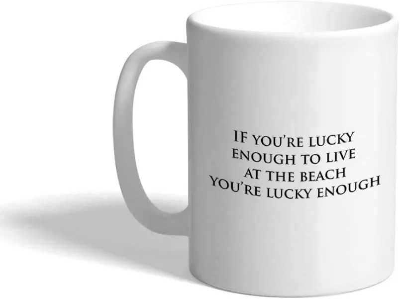 Керамическая кофейная кружка 11 унций если вам достаточно повезло чтобы жить на