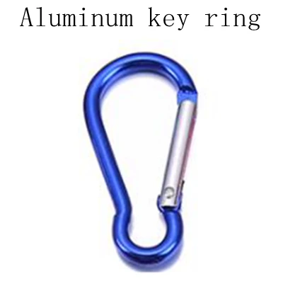 Aluminum Key ring A 12KN авиационный алюминиевый карабин для гамака Пружинная Застежка зажим качающийся крюк для рюкзака альпинизма кемпинга скалолазания безопасная пряжка - Цвет: Aluminum Key ring A